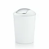Poubelle à couvercle basculant blanc