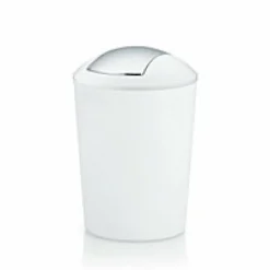 Poubelle à couvercle basculant blanc