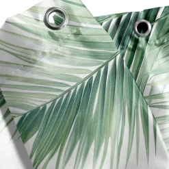 Rideau de douche avec anneaux HAVANE-U10