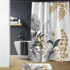 Rideau de douche avec anneaux KELLY-U10 Outlet