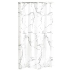 Rideau de douche avec anneaux MARBRE-U10 Online