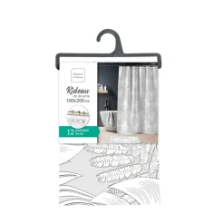 Rideau de douche avec anneaux MONSTERA-U10 Best