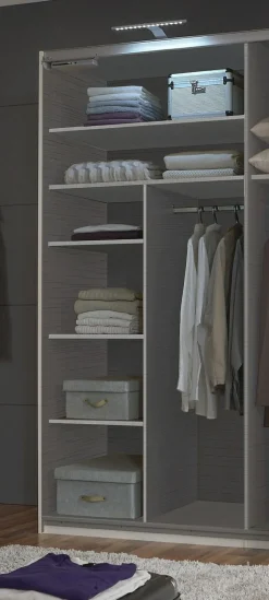 Répartition intérieure armoire lingère/penderie 757-Wimex