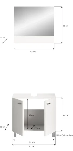 Salle de bains combinée 2 éléments SEBETA-Xonox Hot