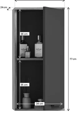 Salle de bains combinée 6 éléments AGARO