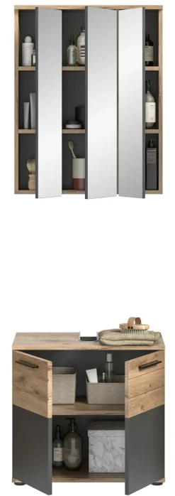 Salle de bains combinée 2 éléments AGARO-Xonox