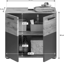 Salle de bains combinée 2 éléments AGARO-Xonox