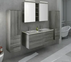 Salle de bains combinée 4 éléments 395141-Salesfever Hot