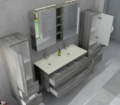 Salle de bains combinée 4 éléments 395141-Salesfever Hot