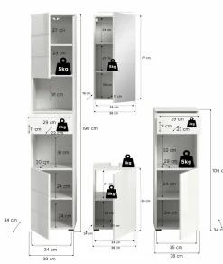 Salle de bains combinée 5 éléments AMBO