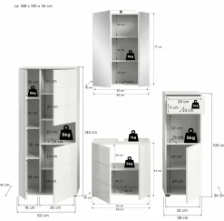 Salle de bains combinée 5 éléments AMBO-Xonox Hot