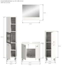 Salle de bains combinée 4 éléments SEBETA-Xonox Hot