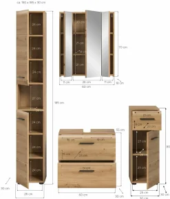 Salle de bains combinée 4 éléments BONGA-Xonox Hot