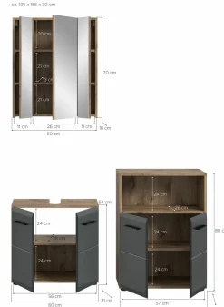 Salle de bains combinée 3 éléments BONGA-Xonox Best