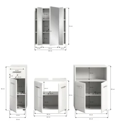 Salle de bains combinée 4 éléments BONGA