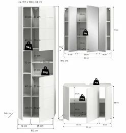 Salle de bains combinée 3 éléments AMBO