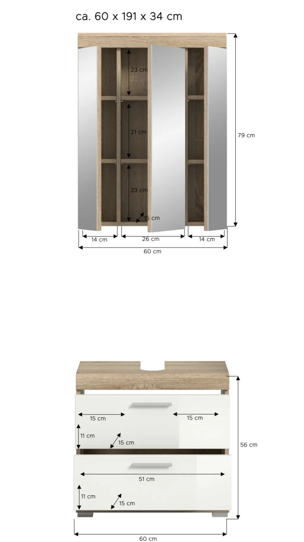 Salle de bains combinée GIMBI-Xonox Online