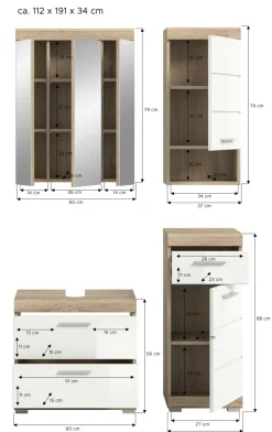 Salle de bains combinée GIMBI-Xonox Clearance