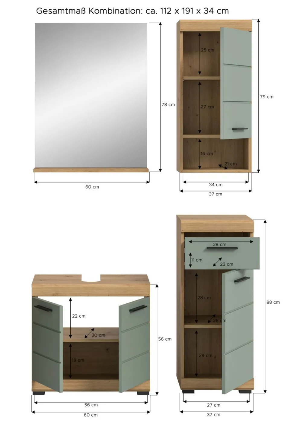 Salle de bains combinée SEWULA