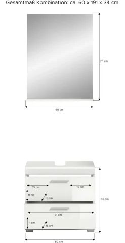 Salle de bains combinée SEWULA