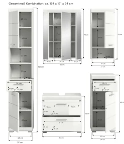 Salle de bains combinée SEWULA