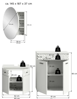 Salle de bains combinée ZIWAY