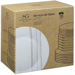 Service de table 18 pièces LIGNES-JJA Outlet