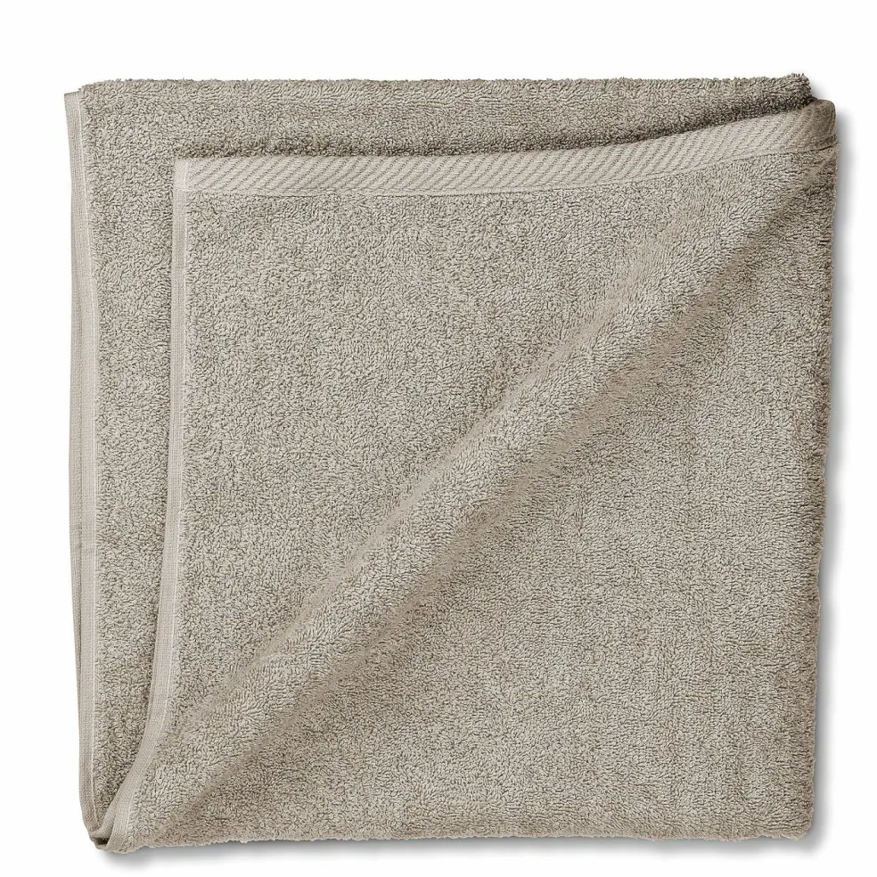Serviette de bain gris argent LADESSA