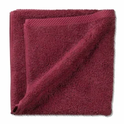 Serviette de bain rouge framboise LADESSA