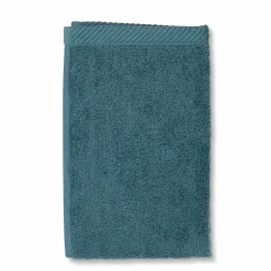 Serviette invité bleu pétrole LADESSA
