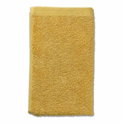 Serviette invité jaune curry LADESSA