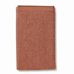 Serviette invité terracotta LADESSA