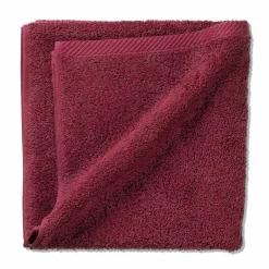 Serviette éponge rouge framboise LADESSA-Kela Online