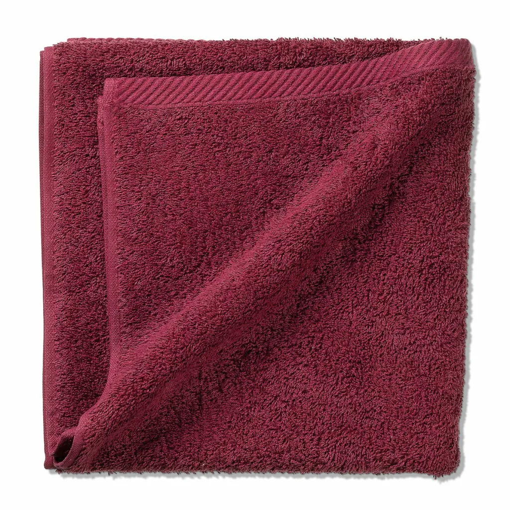 Serviette éponge rouge framboise LADESSA-Kela Online
