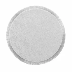 Set de table rond avec fils argentés JOALIE-U10