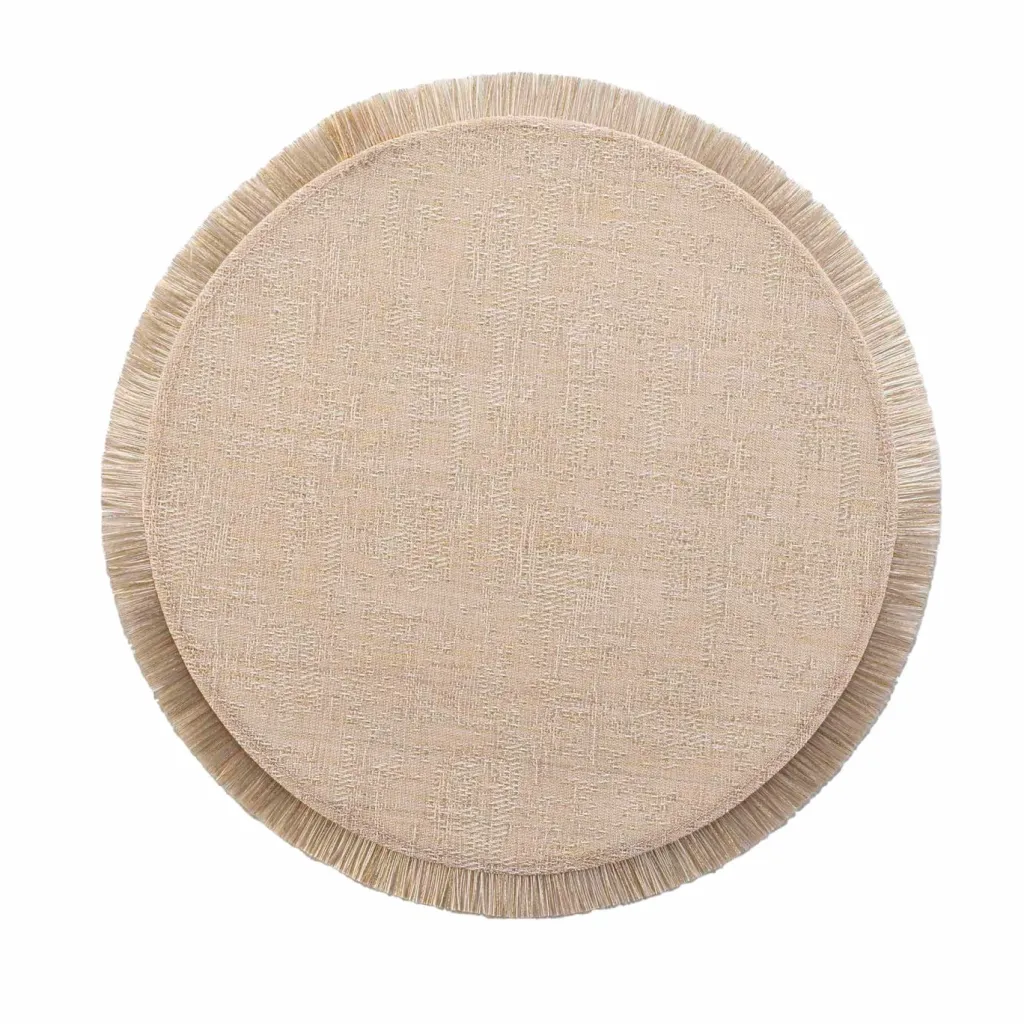 Set de table rond avec fils dorés JOALIE-U10 Hot