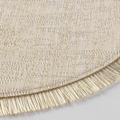 Set de table rond avec fils dorés JOALIE-U10 Hot