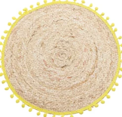 Set de table rond avec pompons EH