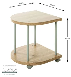 Table d'appoint à roulettes IMOLA-Haku Sale