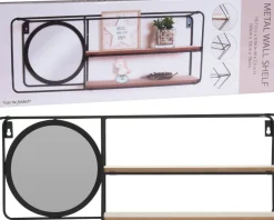 Étagère murale avec miroir