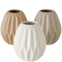 Vase aspect rainuré TAMPA