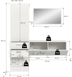 Vestiaire combiné 3 éléments VAGA-Xonox New
