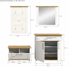 Vestiaire combiné 4 éléments ADIGRAT-Xonox Online