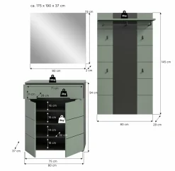 Vestiaire combiné 3 éléments GOBA-Xonox Sale