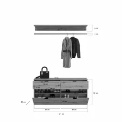 Vestiaire combiné 3 éléments BODITE-Xonox Online