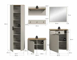 Vestiaire combiné 6 éléments SLIDE-Xonox Best