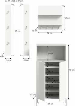 Vestiaire combiné 4 éléments BODITE-Xonox Discount