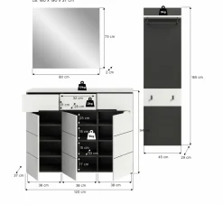 Vestiaire combiné 3 éléments GOBA
