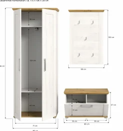 Vestiaire combiné 3 éléments ADIGRAT