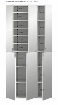 Vestiaire combiné 2 éléments BODITE